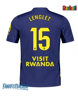 Atletico Madrid Clement Lenglet #15 Tricou Fotbal Replică 2025-26 Barbati Deplasare